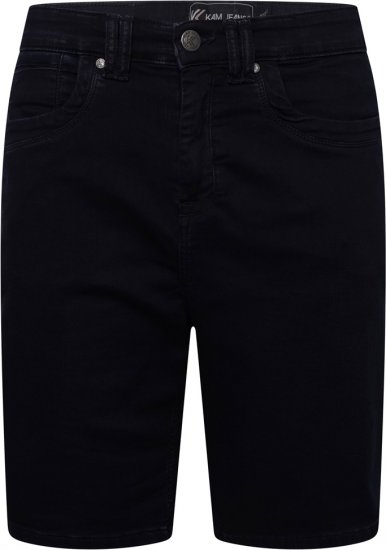 Kam Jeans Pepe Knitted Denim Shorts Blue-Black - Šortky - Šortky Nadměrné Velikosti W40-W60