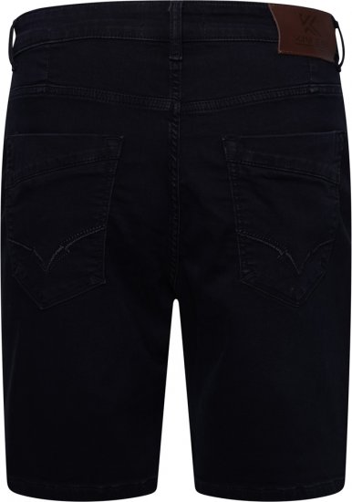 Kam Jeans Pepe Knitted Denim Shorts Blue-Black - Šortky - Šortky Nadměrné Velikosti W40-W60