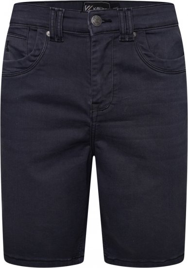 Kam Jeans Pepe Knitted Denim Shorts Charcoal - Šortky - Šortky Nadměrné Velikosti W40-W60