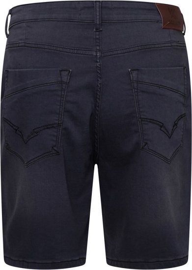 Kam Jeans Pepe Knitted Denim Shorts Charcoal - Šortky - Šortky Nadměrné Velikosti W40-W60