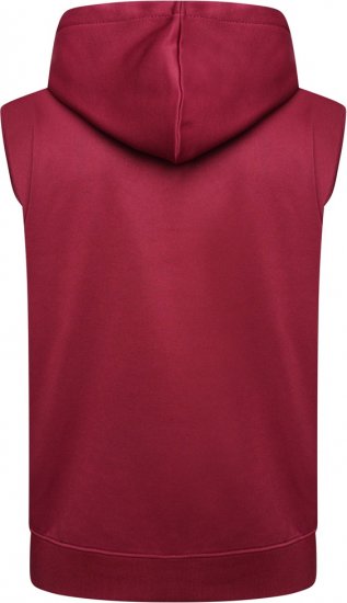 Kam Jeans TS006 Retro Pannelled Tracky Set (Shorts/Sleeveless Hoodie) Red - Teplákové soupravy - Teplákové soupravy nadměrné velikosti