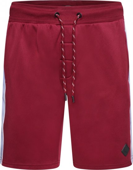 Kam Jeans TS006 Retro Pannelled Tracky Set (Shorts/Sleeveless Hoodie) Red - Teplákové soupravy - Teplákové soupravy nadměrné velikosti
