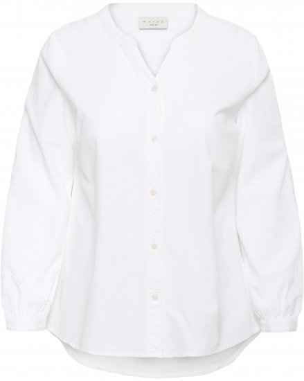 Kaffe Curve Nana Košile s dlouhým rukávem Bílá - Halenky & tuniky - 