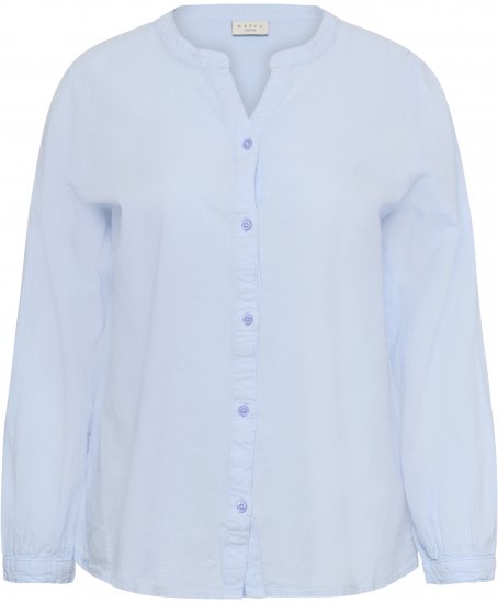 Kaffe Curve Nana Košile s dlouhým rukávem Modrá - Halenky & tuniky - 