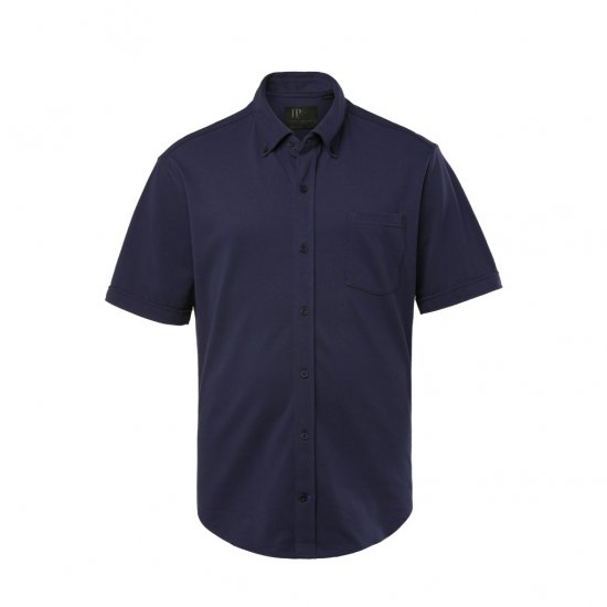 JP1880 Shirt Pique Short Sleeve Flexnamic Night Blue TALL - TALL-velikosti - TALL-velikosti