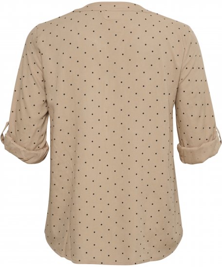 Kaffe Curve Joy Halenka Nomad/Černá Puntíkovaná - Halenky & tuniky - 