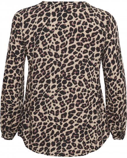 Kaffe Curve Mirta Tilly Halenka Leopardí Potisk - Halenky & tuniky - 