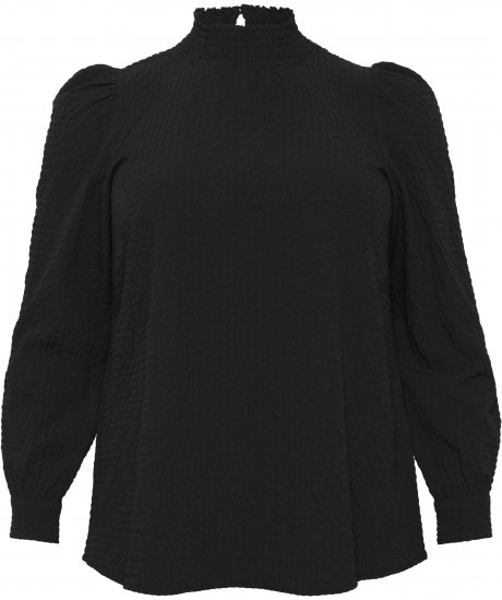 Kaffe Curve Ditta Smock Halenka Hluboká Černá - Halenky & tuniky - 