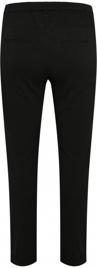 Kaffe Curve Jia Kalhoty s páskem Sytě černá - Džíny & Kalhoty ve Velkých Velikostech – Plus Size - 