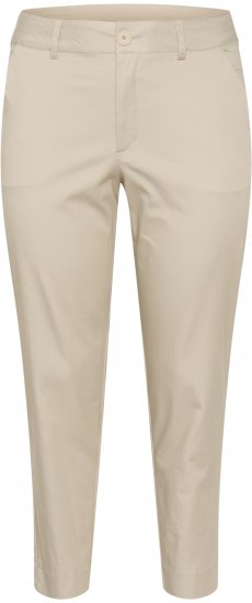 Kaffe Curve Leana Chino Kalhoty 7/8 Peříkově Šedá - Džíny & Kalhoty ve Velkých Velikostech – Plus Size - 