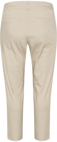 Kaffe Curve Leana Chino Kalhoty 7/8 Peříkově Šedá - Džíny & Kalhoty ve Velkých Velikostech – Plus Size - 