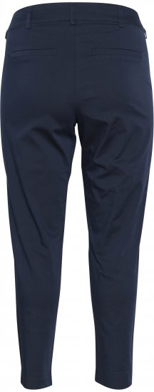 Kaffe Curve Leana Chino Kalhoty 7/8 Půlnoční Námořnická Modrá - Džíny & Kalhoty ve Velkých Velikostech – Plus Size - 