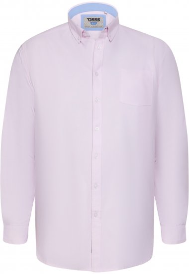 D555 Richard Oxford Košile S Dlouhým Rukávem TALL Růžová - TALL košile - 