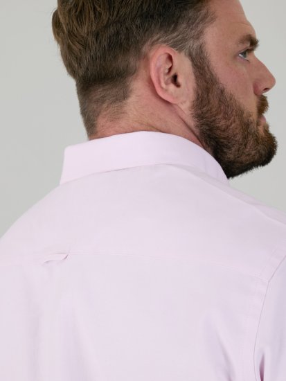 D555 Richard Oxford Košile S Dlouhým Rukávem TALL Růžová - TALL košile - 