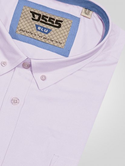 D555 Richard Oxford Košile S Dlouhým Rukávem TALL Růžová - TALL košile - 