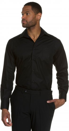 JP1880 Comfort Fit with Chest Pocket Shirt TALL Black - TALL košile - 