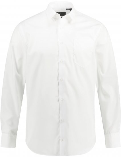 JP1880 Shirt Business Modern Fit White TALL - PÁNSKÉ OBLEČENÍ MT-6XLT - TALL-velikosti