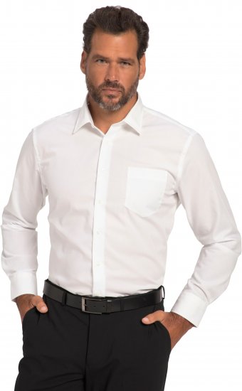 JP1880 Shirt Business Modern Fit White TALL - PÁNSKÉ OBLEČENÍ MT-6XLT - TALL-velikosti