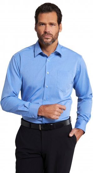 JP1880 Shirt Business Comfort Fit Light Blue TALL - PÁNSKÉ OBLEČENÍ MT-6XLT - TALL-velikosti