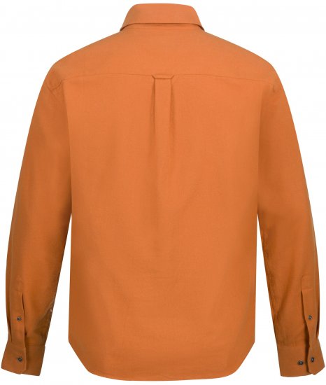 JP1880 Shirt Flannel Long Sleeve Orange TALL - PÁNSKÉ OBLEČENÍ MT-6XLT - TALL-velikosti