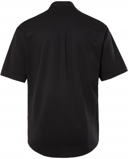 JP1880 Shirt Pique Flexnamic Short Sleeve Black TALL - PÁNSKÉ OBLEČENÍ MT-6XLT - TALL-velikosti