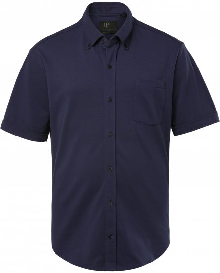 JP1880 Shirt Pique Short Sleeve Flexnamic Night Blue TALL - PÁNSKÉ OBLEČENÍ MT-6XLT - TALL-velikosti