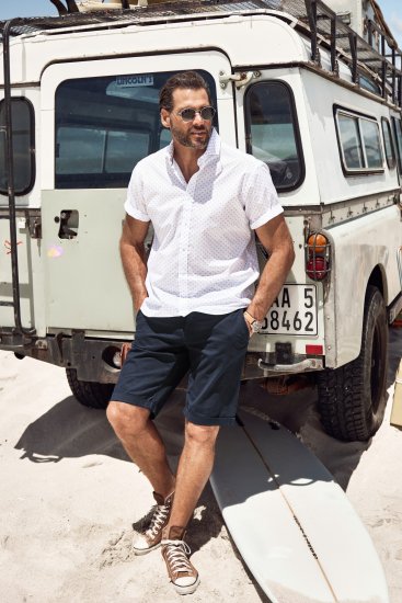 JP1880 Business Modern Fit Short Sleeve Shirt TALL Off-White - TALL košile - 