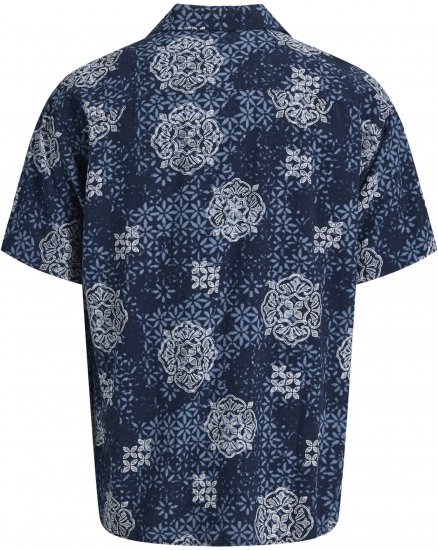 Jack & Jones Alfredo Shirt Short Sleeve Blue - Košile s krátkým rukávem - Pánské košile s krátkým rukávem