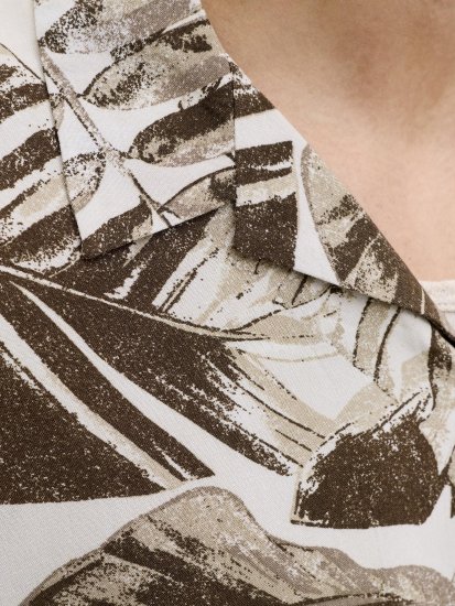 Jack & Jones Jeff Resort Short Sleeve Shirt Brown - Košile - Košile 2XL-10XL