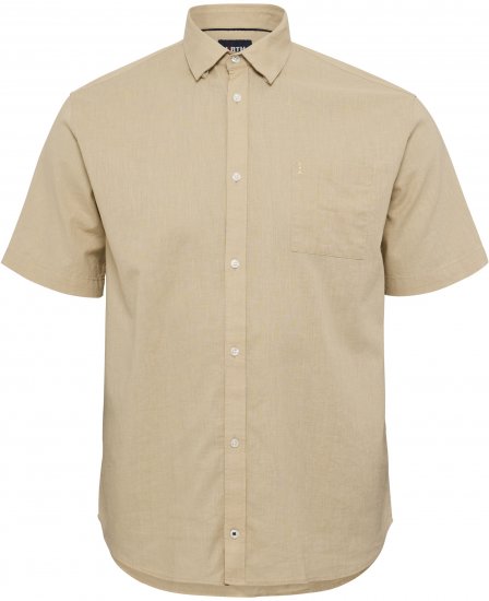 North Latitude 51106 Short Sleeve Shirt Sand - Košile s krátkým rukávem - Pánské košile s krátkým rukávem