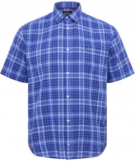 North Latitude 51145 Checked Short Sleeve Shirt Cobolt Blue - Košile s krátkým rukávem - Pánské košile s krátkým rukávem