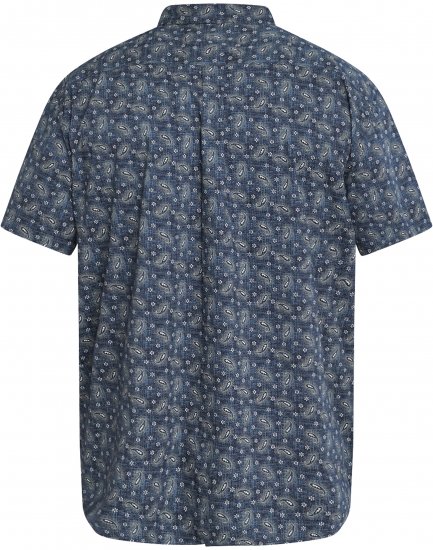 North Latitude 61112 Strečová Košile s Celoplošným Potiskem Námořnická Modrá - Košile - Košile 2XL-10XL