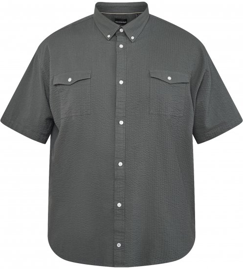 North Latitude 61306 Košilová Bunda s Krátkým Rukávem Tmavě Zelená - Košile - Košile 2XL-10XL