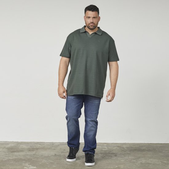 North Latitude 61346 Polo s Výstřihem do V Tmavě Zelená - Polokošile - Polokošile 2XL-8XL - Trička s límečkem 2XL-8XL