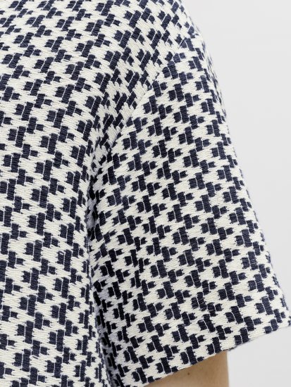Jack & Jones Montauk Crochet Short Sleeve Shirt Navy - Košile - Košile 2XL-10XL