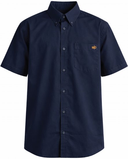 Motley Denim Zagreb Košile s krátkým rukávem Námořnická modrá - Košile - Košile 2XL-10XL
