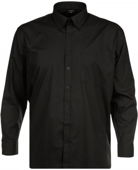 Espionage SH150 Plain Long Sleeve Shirt Black - Košile - Košile 2XL-10XL