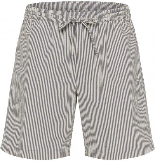 Kaffe Curve Nana Pruhované šortky Půlnoční/Bílá pruhovaná - Džíny & Kalhoty ve Velkých Velikostech – Plus Size - 