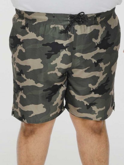D555 Kody Camo Printed Swimshorts Khaki - Plavky - Plavky - 2XL-12XL