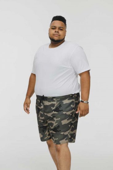 D555 Kody Camo Printed Swimshorts Khaki - Plavky - Plavky - 2XL-12XL