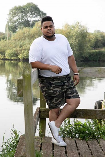 D555 Kody Camo Printed Swimshorts Khaki - Plavky - Plavky - 2XL-12XL