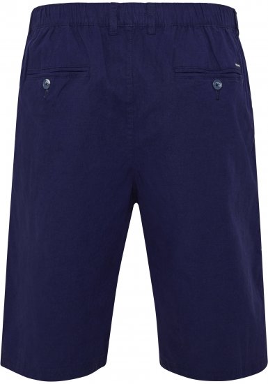 North Latitude 51137 Linen Elastic Waist Shorts Navy - Šortky - Šortky Nadměrné Velikosti W40-W60