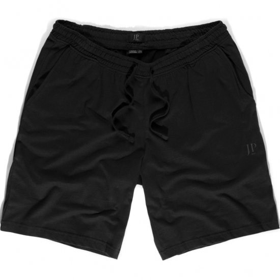 JP1880 Shorts Elastic Waistband Black - Šortky - Šortky Nadměrné Velikosti W40-W60