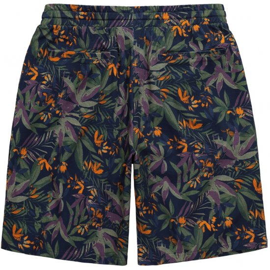 JP1880 Bermuda Shorts Floral All-over Print Navy - Šortky - Šortky Nadměrné Velikosti W40-W60