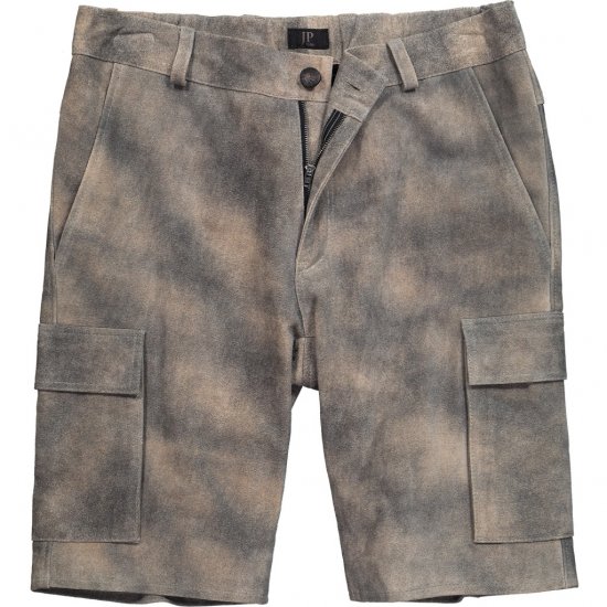 JP1880 Shorts Bermuda Traditional Cowhide Graphite Grey - Šortky - Šortky Nadměrné Velikosti W40-W60