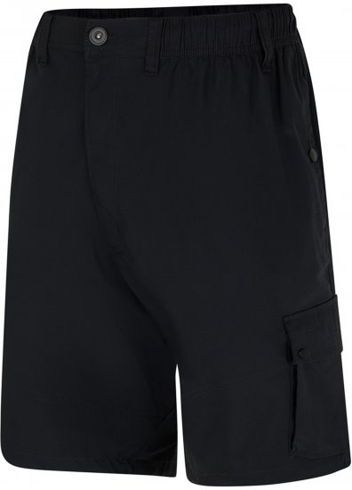 Espionage ST066 Stretch Poplin Cargo Shorts Black - Šortky - Šortky Nadměrné Velikosti W40-W60
