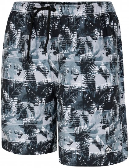 Espionage SW104 Mono Print Cargo Swimshorts Black - Plavky - Plavky - 2XL-12XL