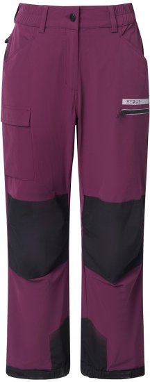 Ulla Popken HYPRAR Multifunctional Durable Inset Trekking Pants Dark Cherry Dark Cherry - Džíny & Kalhoty ve Velkých Velikostech – Plus Size - 