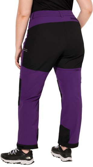 Ulla Popken HYPRAR Multifunctional Durable Inset Trekking Pants Plum - Džíny & Kalhoty ve Velkých Velikostech – Plus Size - 