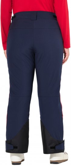 Ulla Popken Performance Trousers Waterproof Zip Pockets Snow Gaiter Navy - Džíny & Kalhoty ve Velkých Velikostech – Plus Size - 